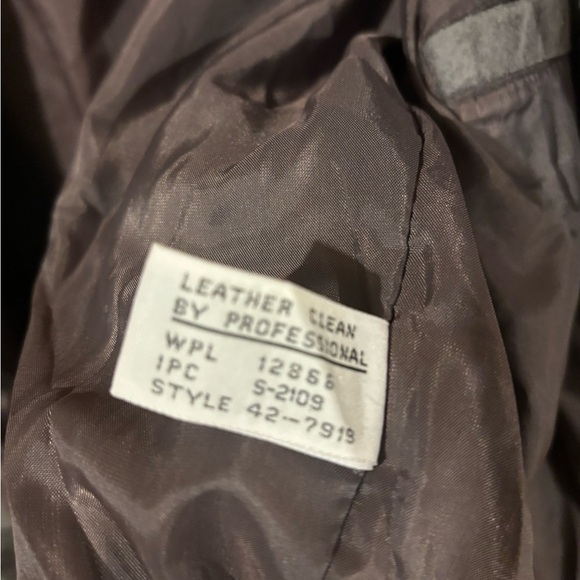 Hill & archer vintage suede leather 100% Gray Bomber Jacket L - Picture 3 of 10